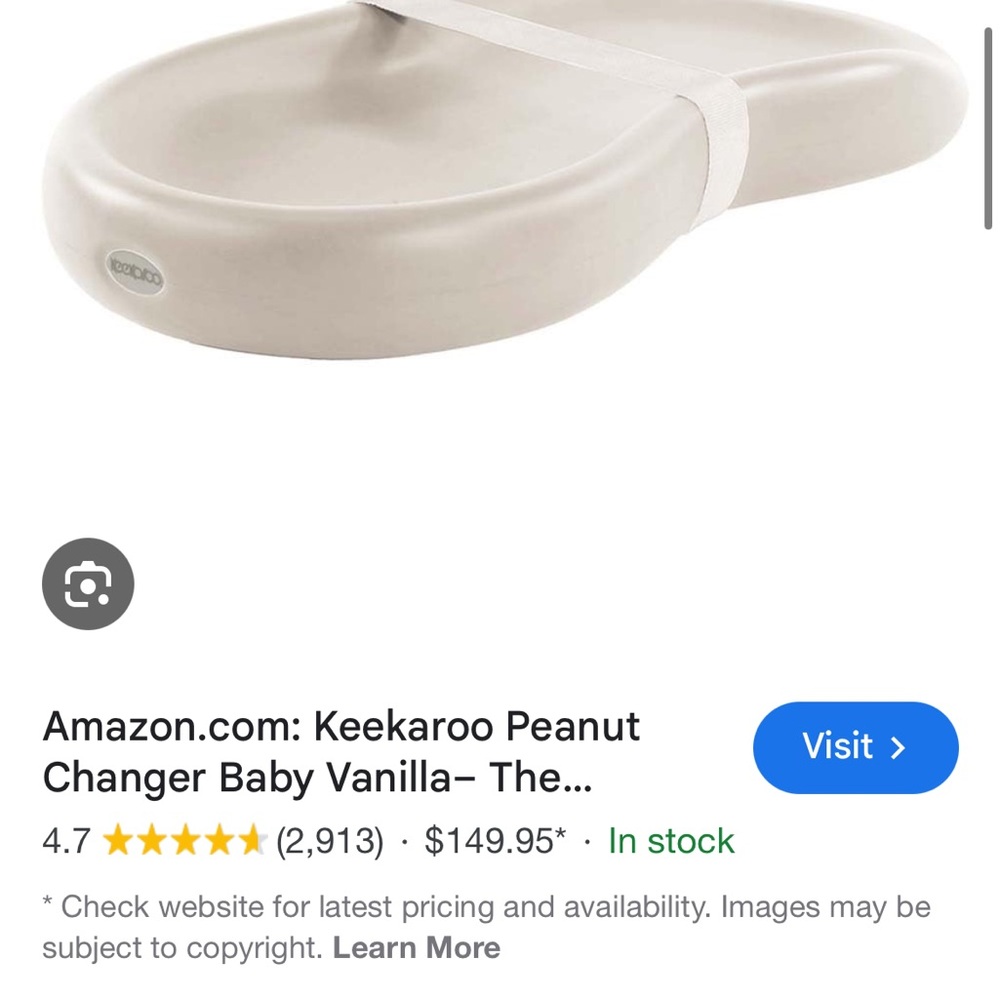 Cream Baby Changer